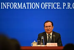 Statistik-Kommissar Shen sieht einen guten Jahresstart für China. - © Johannes Neudecker/dpa