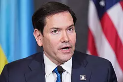 US-Außenminister Rubio soll vorübergehend einspringen - dabei hat er schon etliche Posten inne. (Archivbild) - © Jacquelyn Martin/AP/dpa