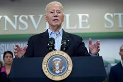 Joe Biden rief zu Kompromissbereitschaft und &Uuml;berparteilichkeit auf. - &copy; Evan Vucci/AP