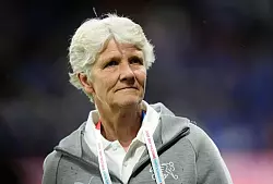 Trainerin Pia Sundhage ist mit der Schweiz Außenseiter gegen Spanien. - © Nick Potts/PA Wire/dpa
