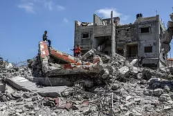 Zerst&ouml;rung im Gazastreifen: Ein geplantes Abkommen sieht unter anderem vor, dass die K&auml;mpfe dauerhaft eingestellt werden sollen. - &copy; Abed Rahim Khatib/dpa