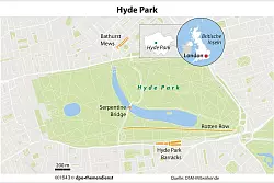 London mal von einer anderen Seite erleben? Mit einer Reittour durch den Hyde Park dürfte das problemlos möglich sein. - © dpa-infografik/dpa-tmn