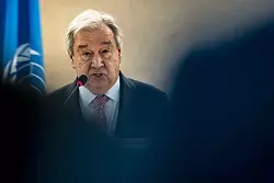 UN-Generalsekretär Antonio Guterres äußerte Sorge. - © Til Buergy/KEYSTONE/dpa