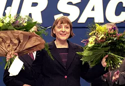 In Essen wurde Angela Merkel im April 2000 erstmals an die Spitze der CDU gew&auml;hlt. (Archivbild) - &copy; picture alliance / dpa