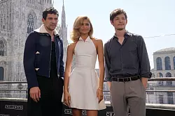 Werden f&uuml;r ihre eckigen, spitzen Gesichter gefeiert: die &laquo;Challengers&raquo;-Hauptdarsteller Mike Faist und Josh O&rsquo;Connor (l und r). - &copy; Antonio Calanni/AP/dpa