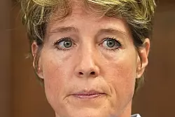 Blocks Anwalt Ingo Bott zeichnete von Block das Bild einer verzweifelten Mutter, der ihre Kinder entzogen und entfremdet worden seien. - © Marcus Brandt/Pool-dpa/dpa