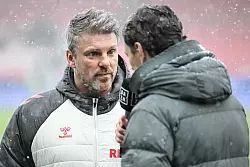 Lukas Kwasniok reiste mit den K&ouml;lnern direkt aus dem Trainingslager in Spanien auf die Ostalb. - &copy; Harry Langer/dpa