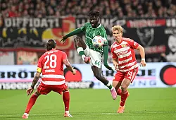 Victor Boniface stand bei Werder Bremen erstmals in der Startelf. - © Carmen Jaspersen/dpa