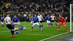 Gegen Italien qualifizierte sich die DFB-Elf f&uuml;r die Endrunde der Nations League. (Archivbild) - &copy; Fabian Strauch/dpa