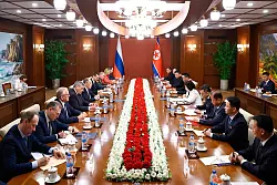 Schickt Nordkorea weitere Soldaten zur Unterstützung des russischen Kriegs gegen die Ukraine? - © Uncredited/Russian Foreign Ministry Press Service/AP/dpa