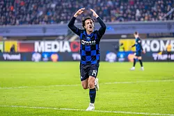 Mika Baur brachte die Paderborner mit dem 1:2-Anschlusstreffer zur&uuml;ck ins Spiel. - &copy; David Inderlied/dpa