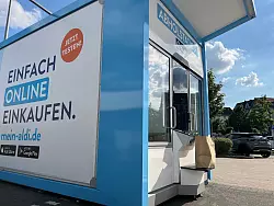 Aldi S&uuml;d startete Mitte Juli mit dem Test von drei Abhol-Automaten, Rewe hat 16 solcher Automaten. - &copy; Wolf von Dewitz/dpa-Zentralbild/dpa