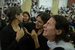 Nach dem Raketenangriff auf dem Golan herrscht Trauer und Verzweiflung - &copy; Ilia Yefimovich/dpa