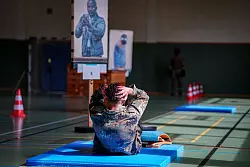 Physische Fitness ist wichtig f&uuml;r den Aufnahmetest. - &copy; Kay Nietfeld/dpa