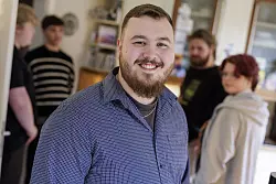 Der &Auml;lteste empfindet das Leben mit vielen Geschwistern als bereichernd. - &copy; David-Wolfgang Ebener/dpa