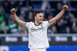 Haris Tabakovic bl&uuml;ht nach seiner Leihe von Hoffenheim nach M&ouml;nchengladbach auf. Gegen Hoffenheim will er seine starke Form bestimmt demonstrieren (Archivbild). - &copy; David Inderlied/dpa