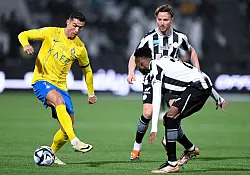 Ex-Weltfußballer Cristiano Ronaldo spielt seit 2023 für Al-Nassr in der saudischen Liga. - © -/Saudi Press Agency/dpa