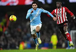 &Auml;gyptens gro&szlig;e Hoffnung: Der fr&uuml;here Bundesliga-Profi Omar Marmoush. (Archivbild) - &copy; Martin Rickett/PA Wire/dpa