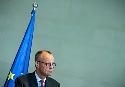 Merz sieht die Koalition geeint. - &copy; Michael Kappeler/dpa