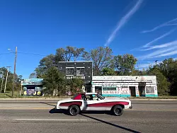 Der Nordwesten Flints ist verwaist. - &copy; Benno Schwinghammer/dpa