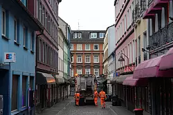 Die Herbertstra&szlig;e ist die wohl ber&uuml;hmteste Bordellgasse im Hamburger Stadtteil St. Pauli. - &copy; Marcus Brandt/dpa