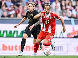 Kane (r) will die Bayern zum n&auml;chsten Sieg f&uuml;hren. (Archivbild) - &copy; Harry Langer/dpa