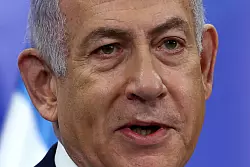 Israels Regierungschef bekräftigt die Entschlossenheit zum Sieg über die Hamas. (Archivbild) - © Evelyn Hockstein/Pool Reuters/dpa