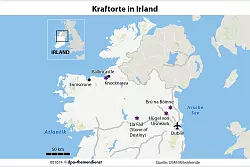 Irland bietet eine Reihe mythologischer Kraftorte – von der prähistorischen Kultstätte Brú na Bóinne nördlich von Dublin bis zum Berg Knocknarea an der Westküste. - © dpa-infografik/dpa-tmn