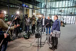 Koalitionsverhandlungen dürften sich bis in die nächste Woche ziehen. - © Kay Nietfeld/dpa