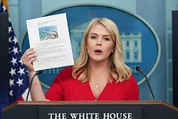 Laut der Sprecherin von US-Präsident Donald Trump, Karoline Leavitt, hat Israel einem neuen US-Vorschlag für eine Waffenruhe zugestimmt. - © Jacquelyn Martin/AP/dpa