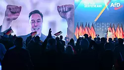 Musk unterstützte im Wahlkampf die deutsche AfD. (Archivbild) - © Hendrik Schmidt/dpa