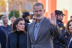 K&ouml;nig Felipe VI. und K&ouml;nigin Letizia eilten nach Andalusien. - &copy; Francisco J. Olmo/EUROPA PRESS/dpa