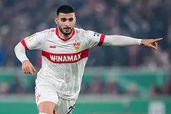 Deniz Undav möchte mit der VfB-Elf im Pokal-Finale einige Dämpfer der Bundesliga-Saison wiedergutmachen. - © Tom Weller/dpa
