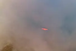 Dichter Rauch ist zu sehen. - © Daniel Wagner/dpa