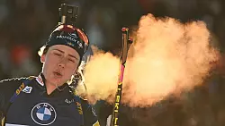 Zwei Siege in Oberhof: Elvira &Ouml;berg. - &copy; Hendrik Schmidt/dpa