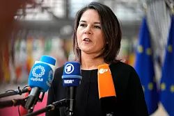 Annalena Baerbock ist zu einem Treffen der EU-Au&szlig;enminister nach Br&uuml;ssel gereist. - &copy; Virginia Mayo/AP