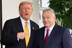 Trump setzt in Europa auf Politiker wie den ungarischen Regierungschef Viktor Orban. (Archivbild) - © Evan Vucci/AP/dpa