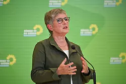 Fraktionschefin Ha&szlig;elmann sieht R&uuml;cktritte als Basis f&uuml;r Neustart der Partei. - &copy; Anna Ross/dpa