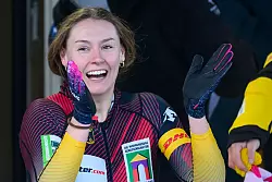 Wird Bob-Olympiasiegerin Laura Nolte Fahnentr&auml;gerin f&uuml;r Deutschland sein? (Archivbild) - &copy; Robert Michael/dpa