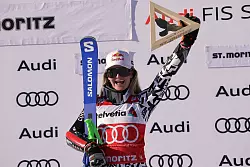 Gewann &uuml;berraschend den Super-G: Alice Robinson. - &copy; Luciano Bisi/AP/dpa