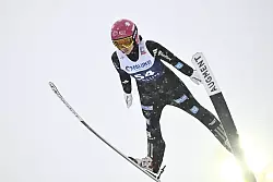 Seyfarth fiel im zweiten Durchgang zurück. - © Fredrik Sandberg/TT News Agency via AP/dpa