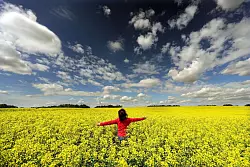 Deutschland klettert im Glücks-Ranking auf Platz 22. (Symbolbild) - © Wolfgang Kumm/dpa