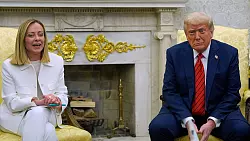 Trump nannte Meloni eine Freundin. - © Alex Brandon/AP/dpa