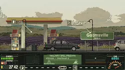 Kein Roadtrip ohne Sprit: Tankstopp in «Keep Driving» - © Y/CJ/Y/dpa-tmn