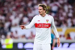 Für den VfB Stuttgart erzielte Nick Woltemade 18 Tore in 36 Pflichtspielen. (Archivbild) - © Tom Weller/dpa