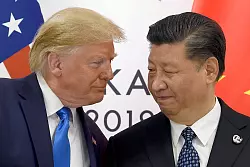 Treffen sich Trump und Xi bald wieder - wie hier bei einem G20-Gipfel in Japan 2019? - &copy; Susan Walsh/AP/dpa