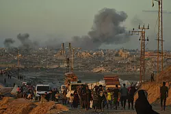 Nach fast zwei Jahren Krieg im Gazastreifen ist die humanit&auml;re Lage in dem abgeriegelten K&uuml;stenstreifen katastrophal. - &copy; Jehad Alshrafi/AP/dpa