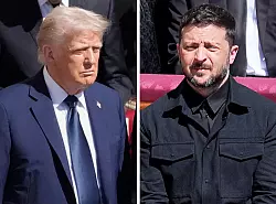 Trump und Selenskyj. - © Kappeler/Schreiber/AP/dpa