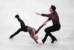 Annika Hocke und Robert Kunkel belegten bei der Eiskunstlauf-EM den vierten Platz. - &copy; Mike Egerton/PA Wire/dpa