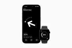 Debras Schl&uuml;ssel sind 6 Meter zur Linken. Wer den Hinweisen folgt, findet mit Airtags versehene Gegenst&auml;nde in der Regel recht schnell - wenn alles funktioniert. - &copy; Apple Inc./dpa-tmn